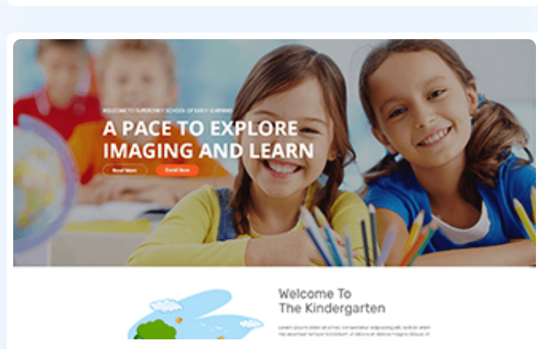 Play school WordPress Theme 